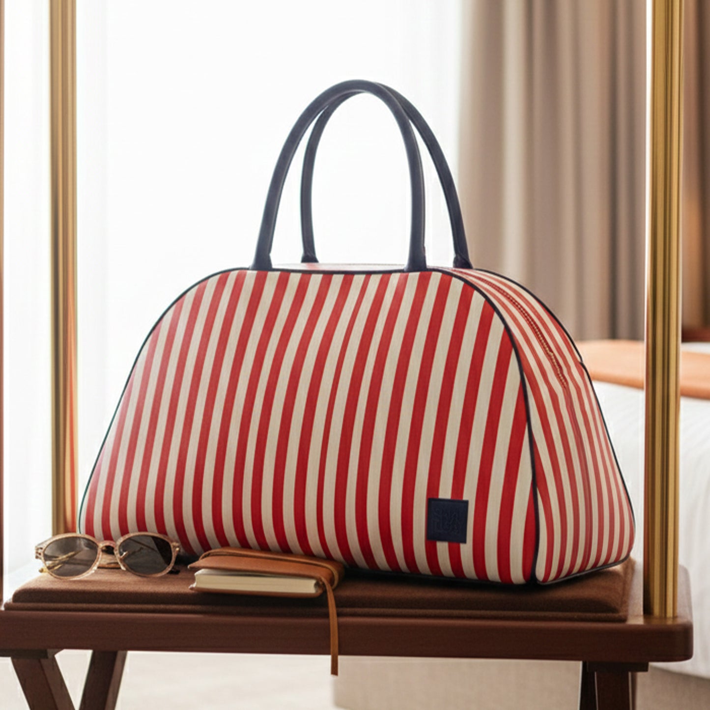 Men's double zipper toiletry bag