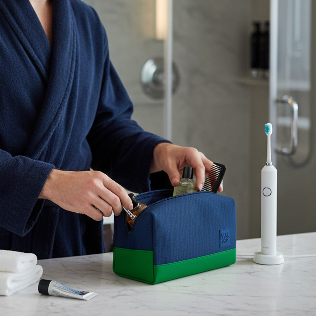 Neceser verde y azul