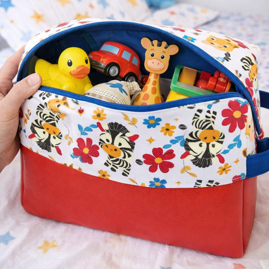 Neceser rectangular cebra