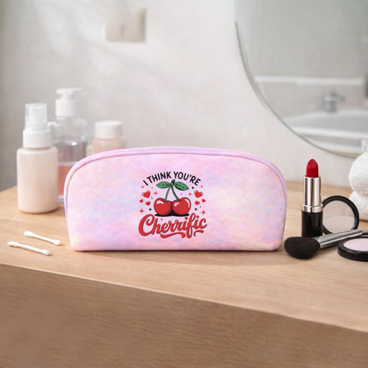 Neceser Cherrific usado como estuche para pinceles