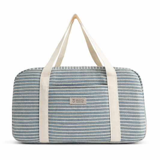 Bolso de viaje mujer rayas azul estilo marinero
