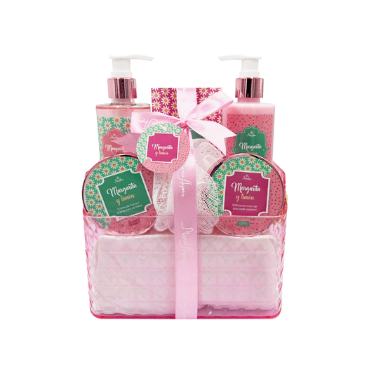 SMALL FUCHSIA NECESSARIES WITH CARRYING BAG