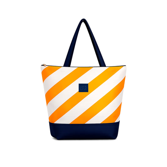 Bolso rayas amarillas