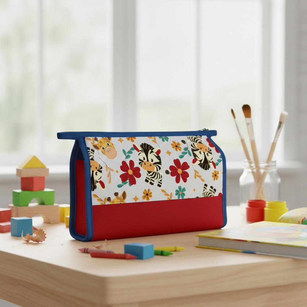 Neceser cebra mediano