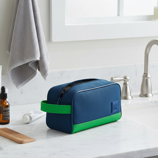 Neceser verde y azul