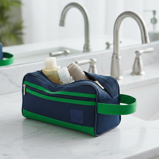 Neceser verde y azul