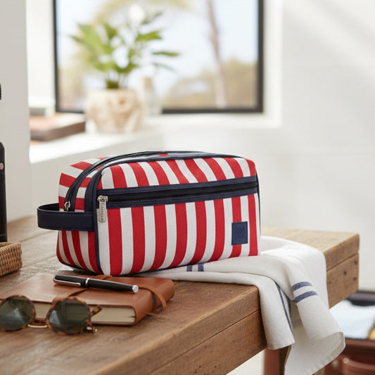 Neceser grande rayas