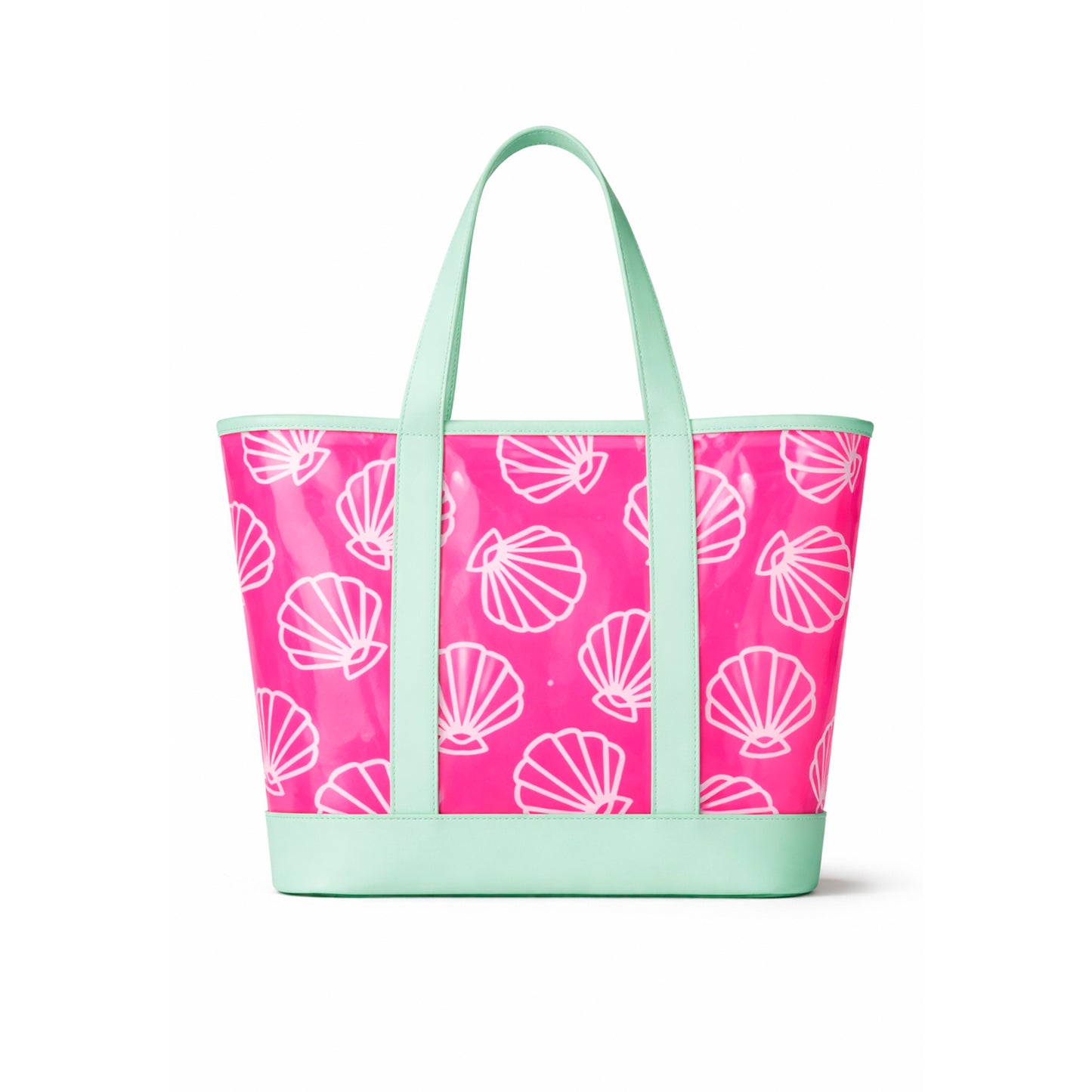 Bolso traslúcido conchas