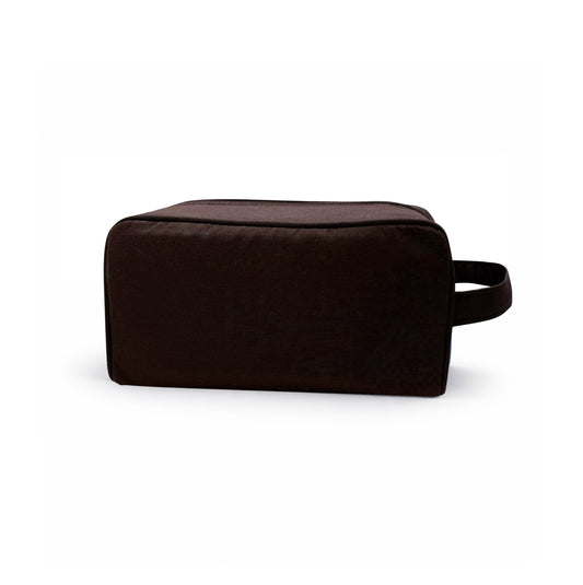 Neceser rectangular marrón