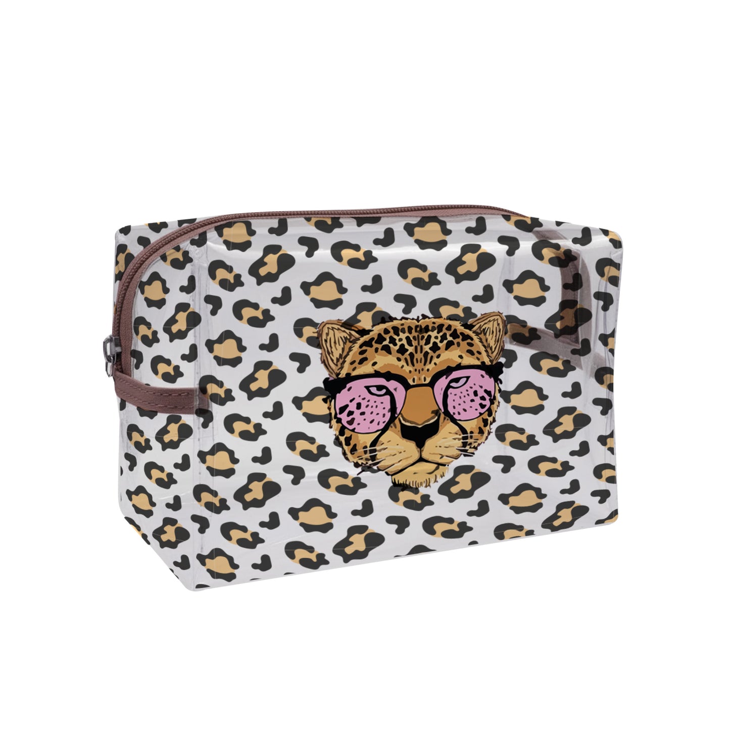 Neceser transparente Leopardo