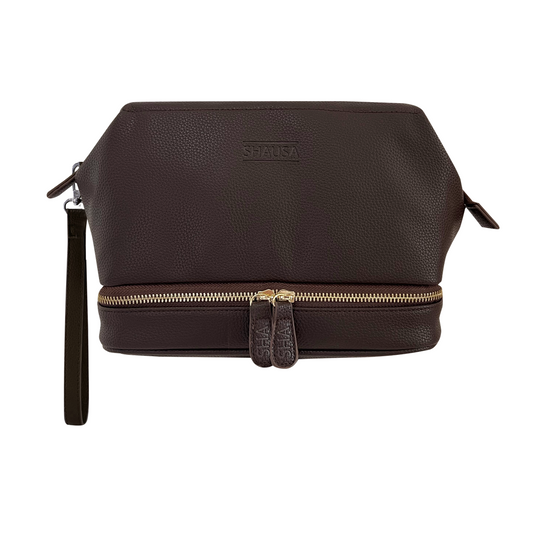 SMALL YELLOW NECESSARIES WITH CARRYING BAG